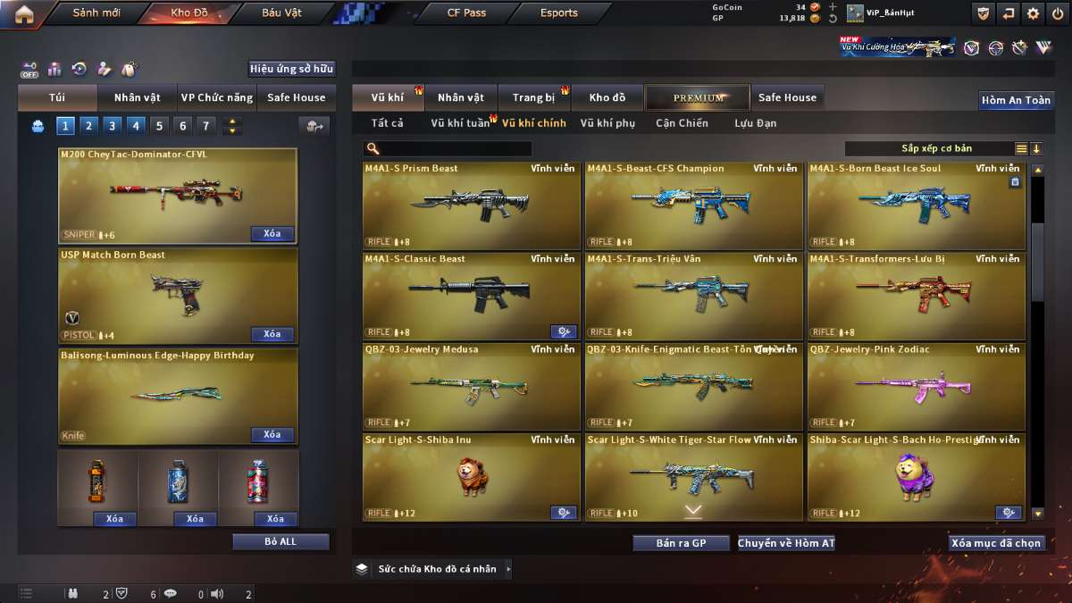 shop acc cf uy tin gia re
